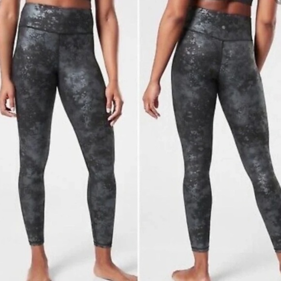 Athleta Elation Misty Lace High Rise Tight Leggings sz XXS - Picture 1 of 12